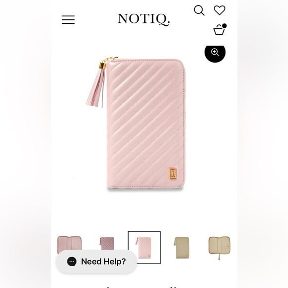 Notiq shimmer pink wallet - Picture 1 of 8